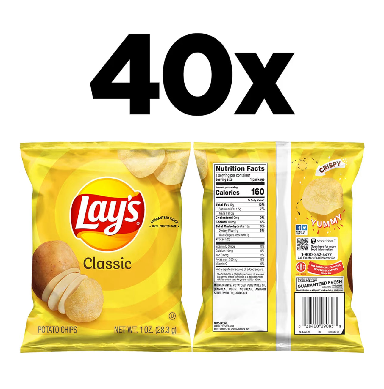 Lay's Aartappelskyfies Braaivleis Gegeur (40 Tel)