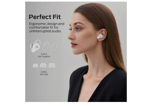 Monster NL210 Draadlose Oorfone, Bluetooth 5.4 In-Oor Stereo Ingeboude Mikrofoon vir Kristalhelder Oproepe, 32H Speeltyd, Tipe-C Laai, Waterdigte Sport - (Wit)