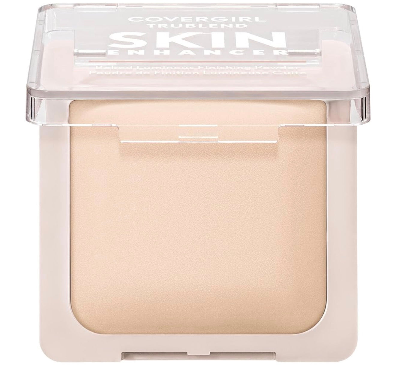 COVERGIRL TruBlend Skin Enhancer Baked Luminous Finishing Face Powder, with Hyaluronic Acid and White Rose Extract, Sheer & Buildable - 500 Sugar Cookie