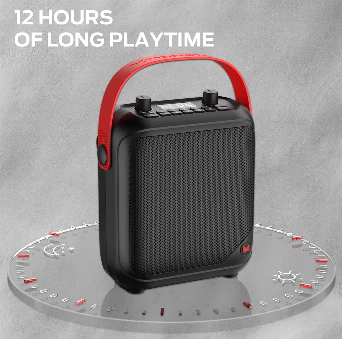 Monster Portable Bluetooth Speakers w/ 40W Stereo Sound, 12H Playtime, Supports TF Card, AUX