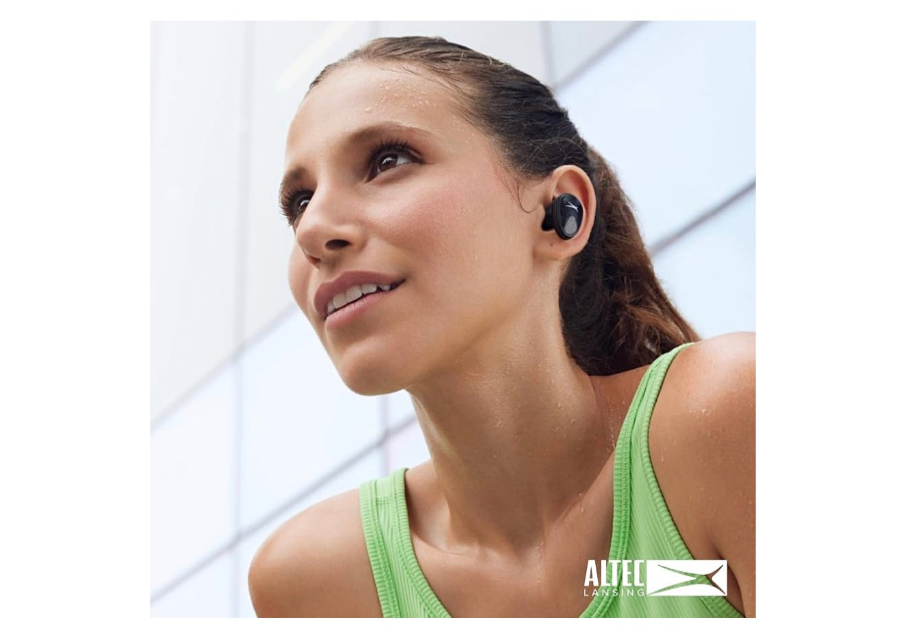 Altec Lansing - Draadlose Bluetooth Waterdigte Sportoorfone - (Swart)