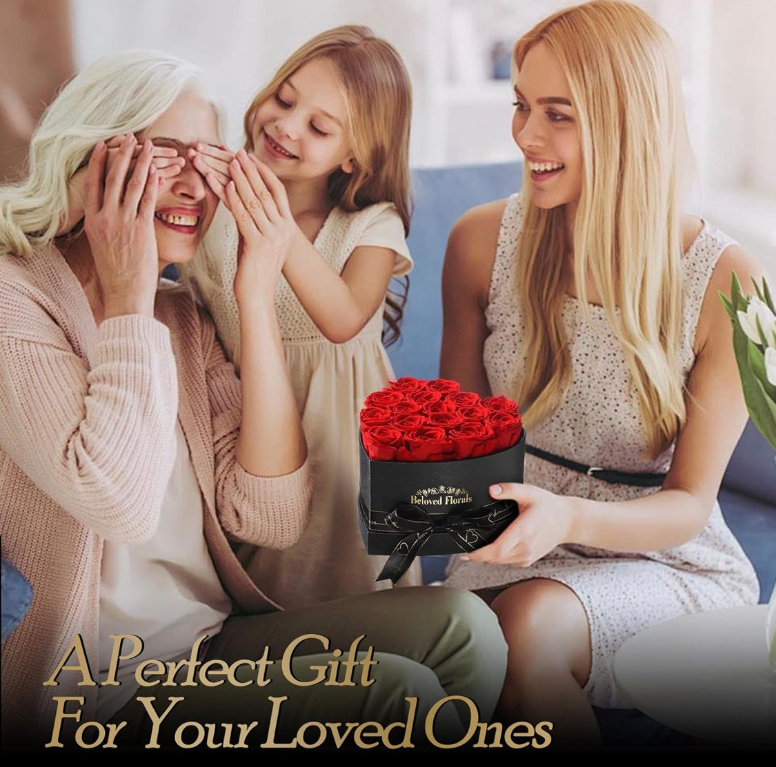 Elegant Preserved Flowers (16) Roses - For All Special Occasions - Passionate Red