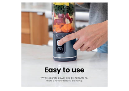 Ninja Blast Koordlose 532ml Draagbare Blender Vir Skommels en Smoothies, BPA-vry, Lekvrye-deksel en Suigmond, USB-C Herlaaibaar, Skottelgoedwasser-veilig - Suurlemoen Meringue