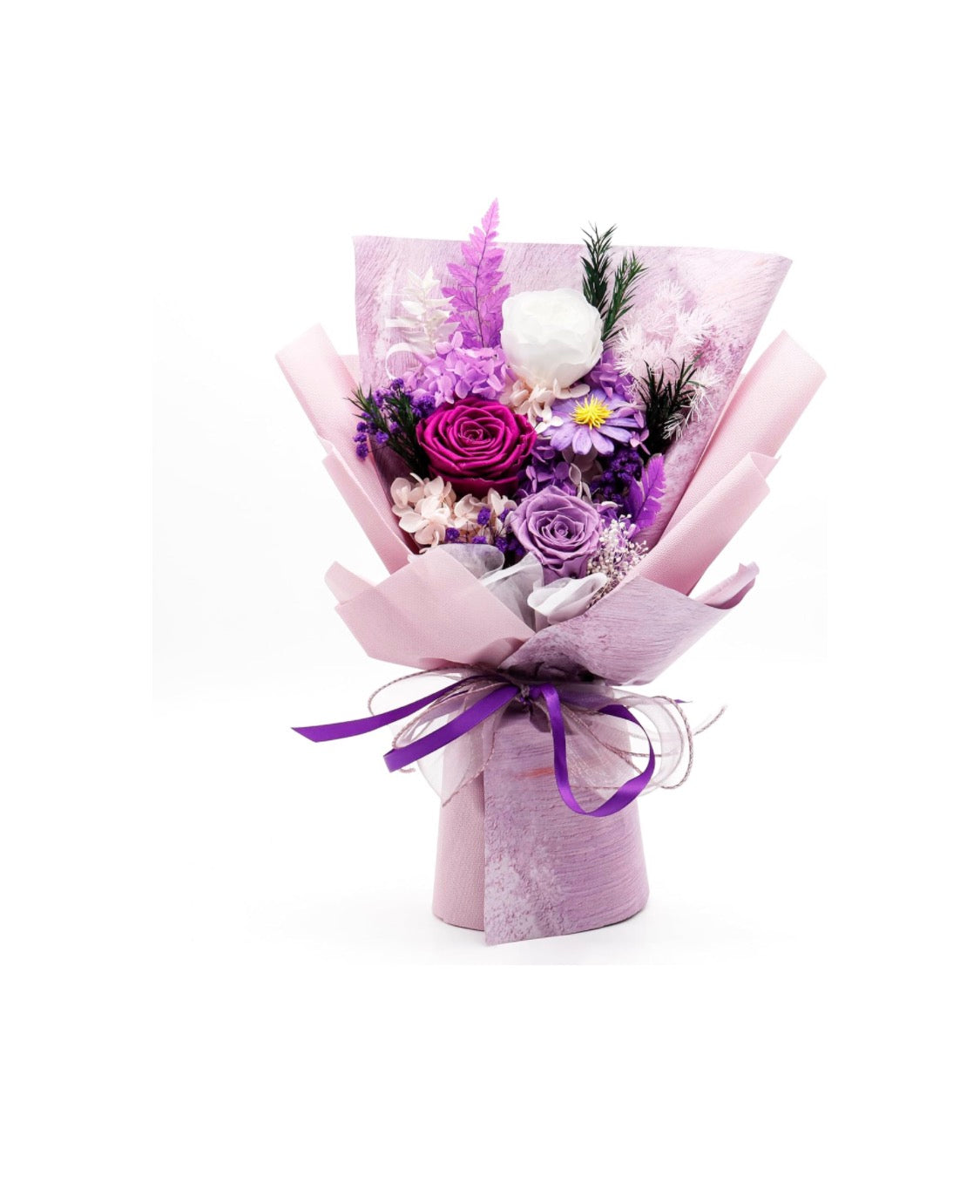 Preserved Flowers Bouquet, Eternal Natural Rose - Special Occasion - Decorations