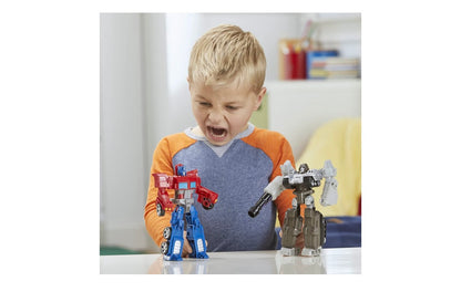 Transformers Toys Heroes and Villains Optimus Prime and Megatron 2-Pack Action Figures - for Kids Ages 6 and Up, 7-inch