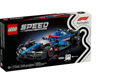 LEGO Speed Champions Visa Cash App RB VCARB 01 F1 Race Car Model Kits - Building Sets W/Realistic Features (77246)