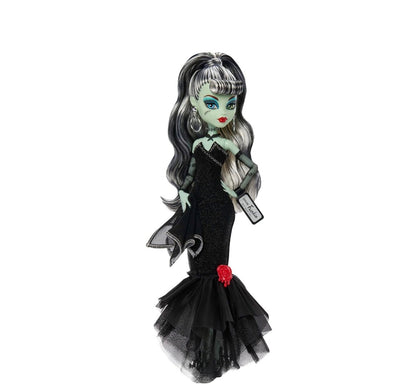 Monster High x Barbie Frankie Stein Doll with Original Barbie-Inspired Swimsuit