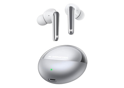 Monster AirLinks Draadlose Oorfone, Bluetooth 5.3 Oorfone HiFi Stereo, Draadlose Oorfone met HD Duidelike Oproep, 30H Speeltyd, Raakbeheer, Tipe-C Laai, IPX6 Waterdig