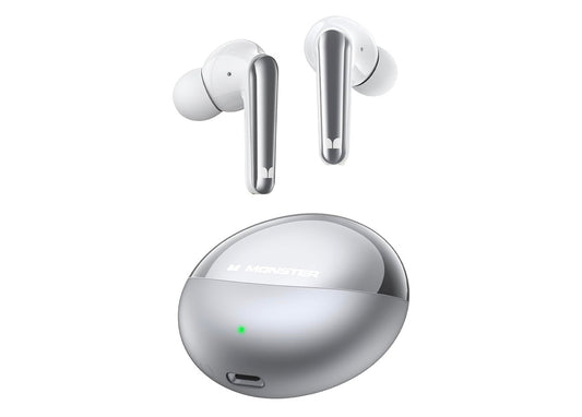 Monster AirLinks Draadlose Oorfone, Bluetooth 5.3 Oorfone HiFi Stereo, Draadlose Oorfone met HD Duidelike Oproep, 30H Speeltyd, Raakbeheer, Tipe-C Laai, IPX6 Waterdig