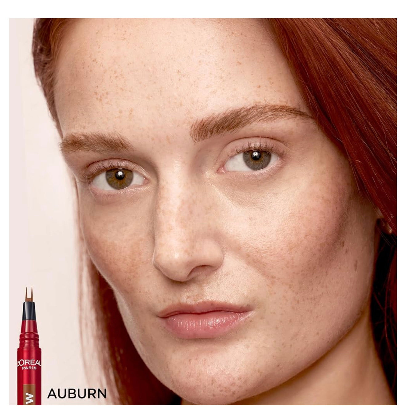 L’Oreal Paris Faux Brow, Haargelyk, Vul-Wenkrou-Pen m/ Dubbelborselpunt, Vinnig & Presies - Donkerbruin