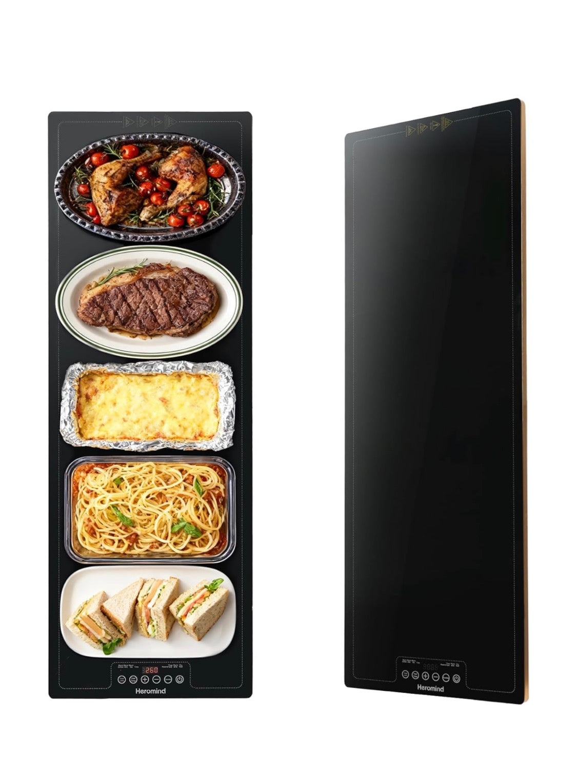 Electric Warming Tray 40 X 14” Extra Large Food Warming Mats w/ Temp-Settings - Full Surface Heating