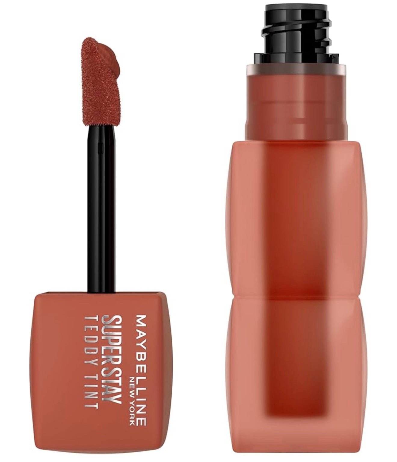 MAYBELLINE Super Stay Teddy Lip Tint, Long Lasting Matte Lipstick for Up To 12HR Wear - (Faux Freckle) 1 ct
