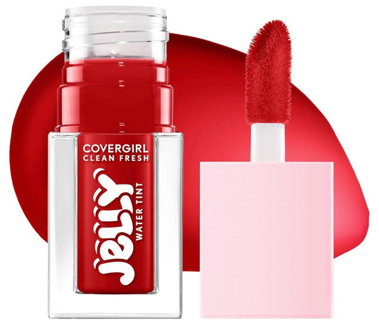 COVERGIRL Clean Fresh Jelly Water Tint, Lip- & Wangtint, Oordragvas, Hidrerend - 20 Cherry Burst - (Kersierooi)