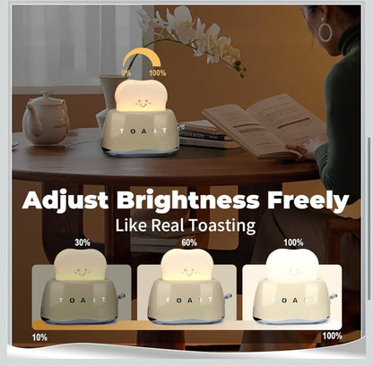 Nuwe Retro Dekor Broodroosterlamp met Herlaaibaar - ROOI