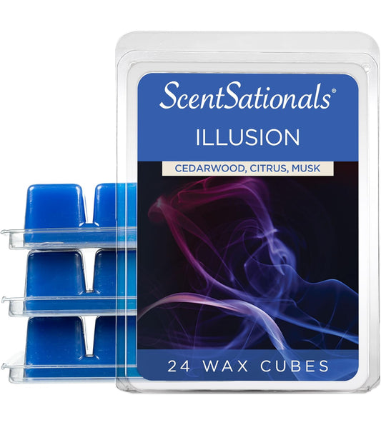 Scentsationals Wax Melts, Wax Cubes Strong Scent - Illusion - 24 cubes