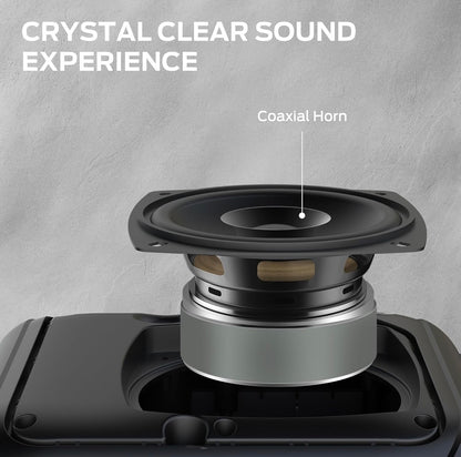 Monster Portable Bluetooth Speakers w/ 40W Stereo Sound, 12H Playtime, Supports TF Card, AUX