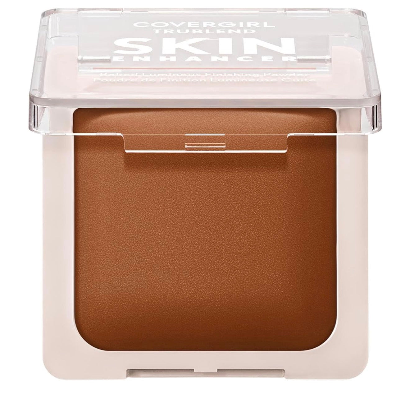 COVERGIRL TruBlend Skin Enhancer Baked Luminous Finishing Face Powder, with Hyaluronic Acid and White Rose Extract, Sheer & Buildable - 530 Cocoa Brownie