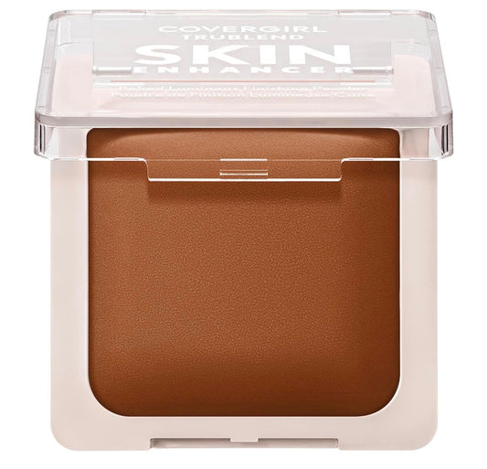 COVERGIRL TruBlend Skin Enhancer Baked Luminous Finishing Face Powder, with Hyaluronic Acid and White Rose Extract, Sheer & Buildable - 530 Cocoa Brownie