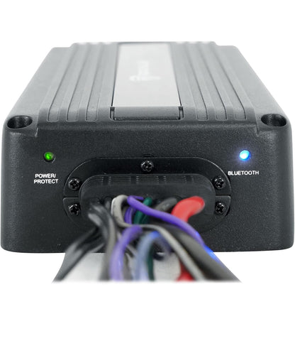 Mariene Bootluidsprekers 6.5" 700W, 4 Ohm - LED-ligte - Swart/Wit Roosters, Waterdig, Ideaal vir Bote en ATV's - PAAR