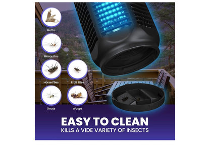 Elektriese Insekdoder, Buite & Binne Insekdoder met Skakelaar – 4000V Kragtige Rooster, 20W Ekstra Helderheid IPX4 Waterdigte Muskietafstoter Buite
