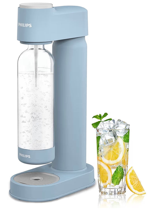Soda Maker / Sparkling Water Machine, Lightweight & Easy to Use (Blue)