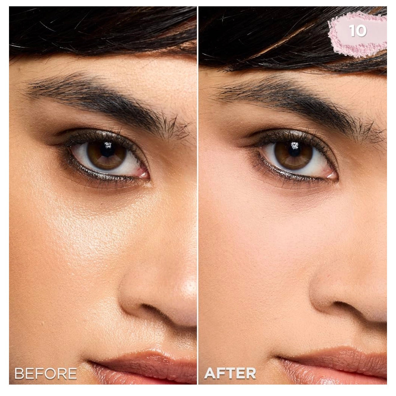 L'Oréal Paris Infallible Blur-fection Langdurige Losse Stelpoeier, Vervaag-Gesigpoeier met tot 24 UUR Dragtyd - Verhelderende Ligpienk (1 Kit)
