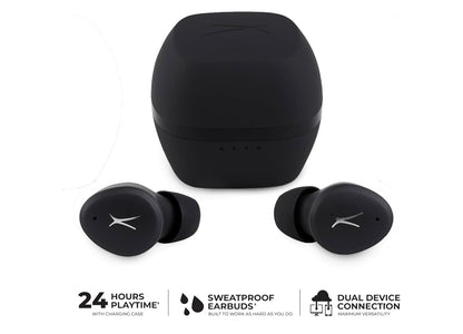 Altec Lansing - Draadlose Bluetooth Waterdigte Sportoorfone - (Swart)