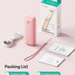 New Mini Personal Slim Portable Handheld Fan - USB Rechargeable - Pink
