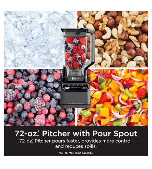 Ninja BR201AMZ Professional Blender 2.0, 1200 Watts, Auto-iQ Program - NEW
