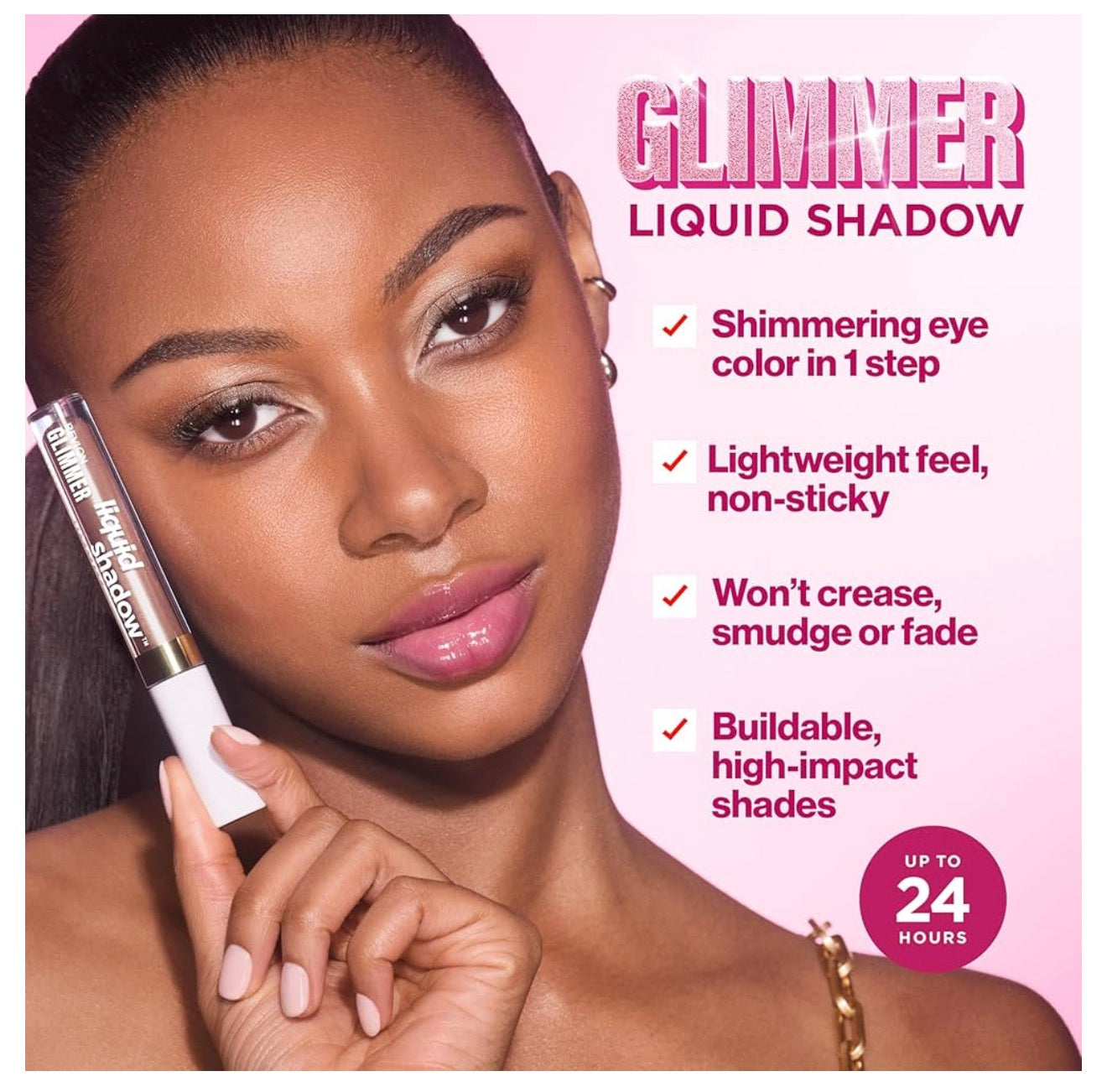 REVLON Glimmer Liquid Shadow, Smudge-Proof Shimmer Eyeshadow Makeup, Long Lasting, High Pigment - (202 Glimmerverse)