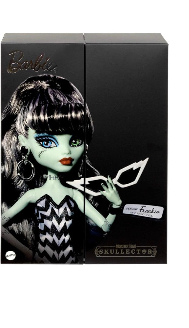 Monster High x Barbie Frankie Stein Doll with Original Barbie-Inspired Swimsuit