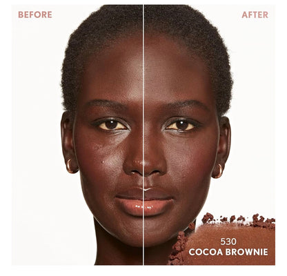 COVERGIRL TruBlend Skin Enhancer Baked Luminous Finishing Face Powder, with Hyaluronic Acid and White Rose Extract, Sheer & Buildable - 530 Cocoa Brownie