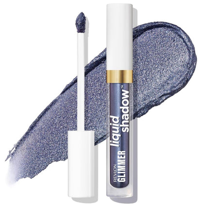 REVLON Glimmer Liquid Shadow, Smeervaste Glans-oogskadu Grimeer, Langdurig, Hoë Pigment - (207 Once in a Blue Moon)