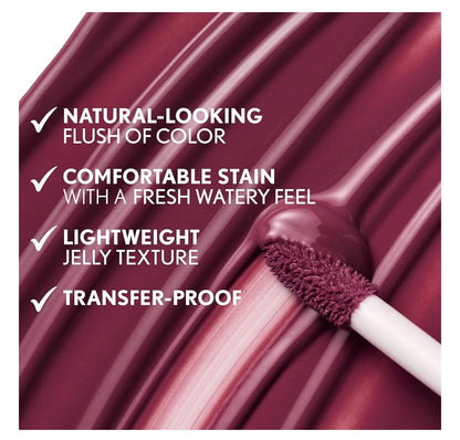 COVERGIRL Clean Fresh Jelly Water Tint, Lip- en Wangtint, Smeerbestand, Hidrerend - 10 Raspberry Drops - (Framboos-pienk)
