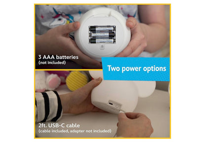 Mickey Mouse Squishy Color Changing, Night Light for Kids, USB Lamp, Battery Operated, Dimmable