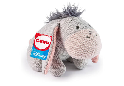Disney 25cm Eeyore Gebreide Plaasdier, Winnie die Poeh, Opgestopte Dier vir Ouderdomme 1 en Ouer - Grys