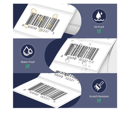 2.25x1.25" Direkte Termiese Etikette, Permanente Kleefmiddel Barcode Adresetiket - (1000 Stukke) 1 Rol