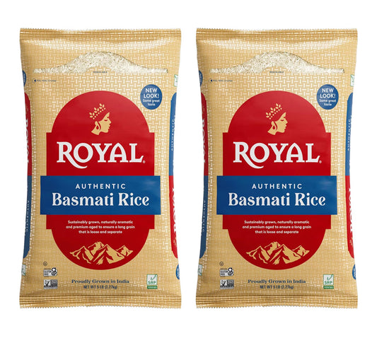 Royal - Natuurlik Verouderde Outentieke Langkorrel Wit Basmati Rys - 10 LBS