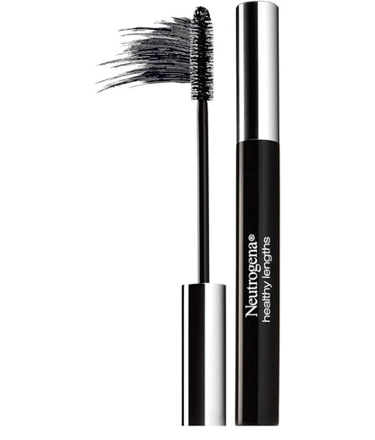 Neutrogena Healthy Lengths Mascara, Versterk, Verleng en Help Wimpergroei met Eksklusiewe Antioksidant Vitamien E en Olyfolie Formule - (Swart 02) .21 oz