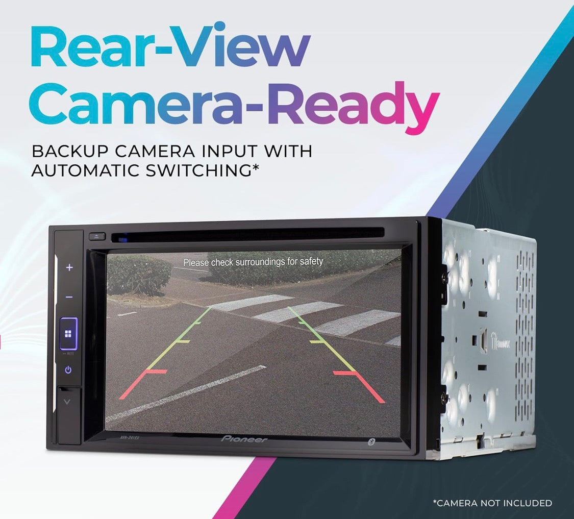Pioneer 6.2" Resistive Touchscreen, 2Din Bluetooth, Backup Camera Compatible, AM/FM Radio,USB,13-Band EQ