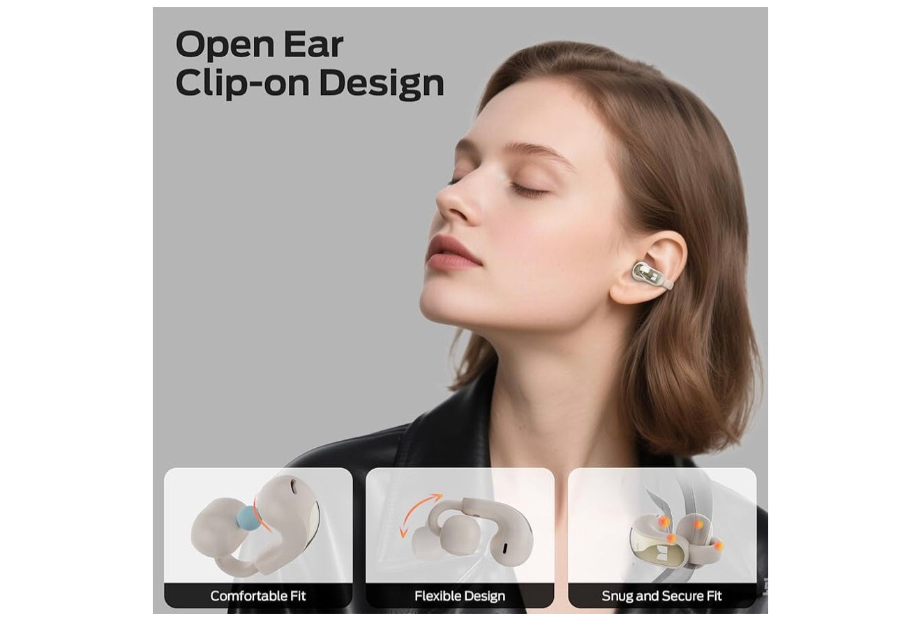 Monster Oopoor Knipoorfone, Aanpasbare Gerief, Meesleurende Klank, Bluetooth met 30H Speeltyd, IPX5 Waterbestand – (Wit)