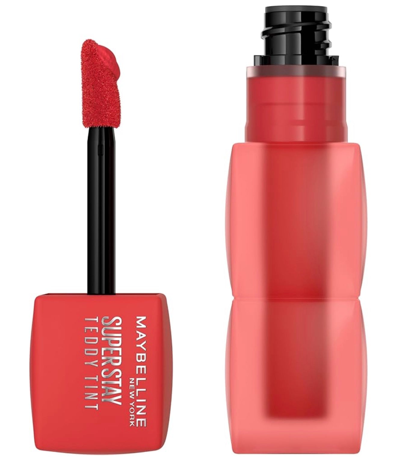 MAYBELLINE Super Stay Teddy Lip Tint, Langblywende Mat Lipstiffie Vir Tot 12 Uur Dra - (Coquettish) 1ct