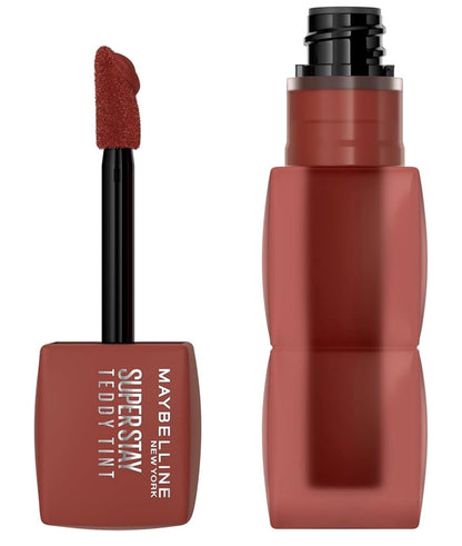 MAYBELLINE Super Stay Teddy Lip Tint, Langblywende Mat Lipstiffie vir Tot 12 Uur Dra - (Koffiedate) 1 st
