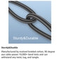 Essential 3.5mm Aux Cable 90 Degree Right Angle male to Male 26 Ft