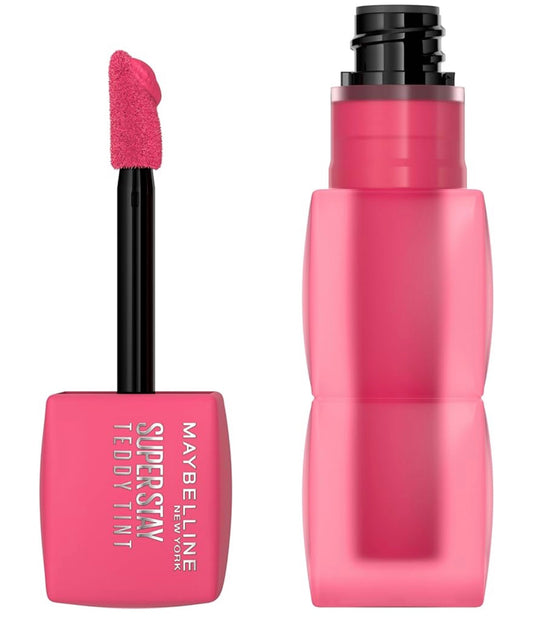 MAYBELLINE Super Stay Teddy Lip Tint, Langblywende Mat Lipstiffie Vir Tot 12 Uur Drag - (Pinky Promise) 1st