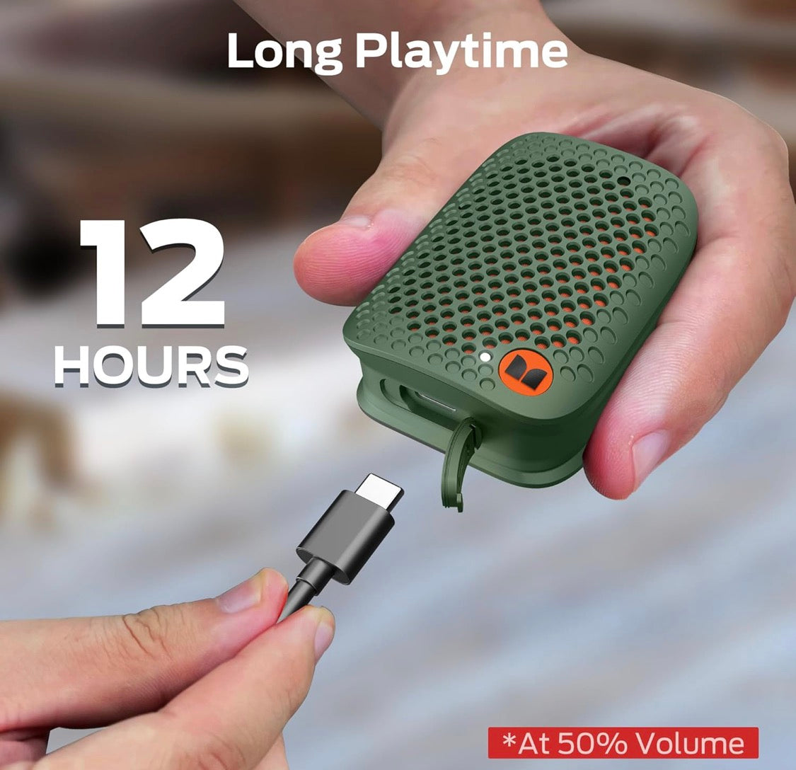 Monster Blaster Micro Clip-On Wireless Portable Speaker w/ Built-in Mic (Green)