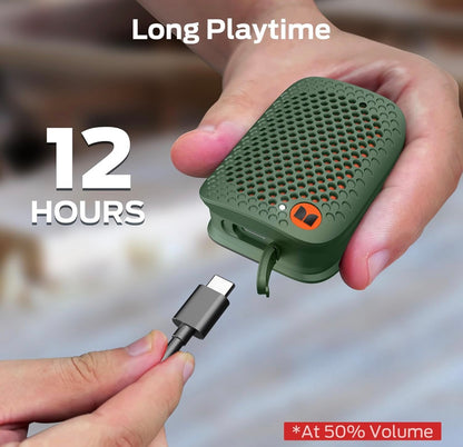 Monster Blaster Micro Clip-On Wireless Portable Speaker w/ Built-in Mic (Green)