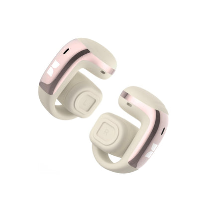 Monster Airclip Open Ear Clip-On Earbuds, Lightweight Comfort, Secure Fit, Crystal-Clear Call - IPX6 (White)
