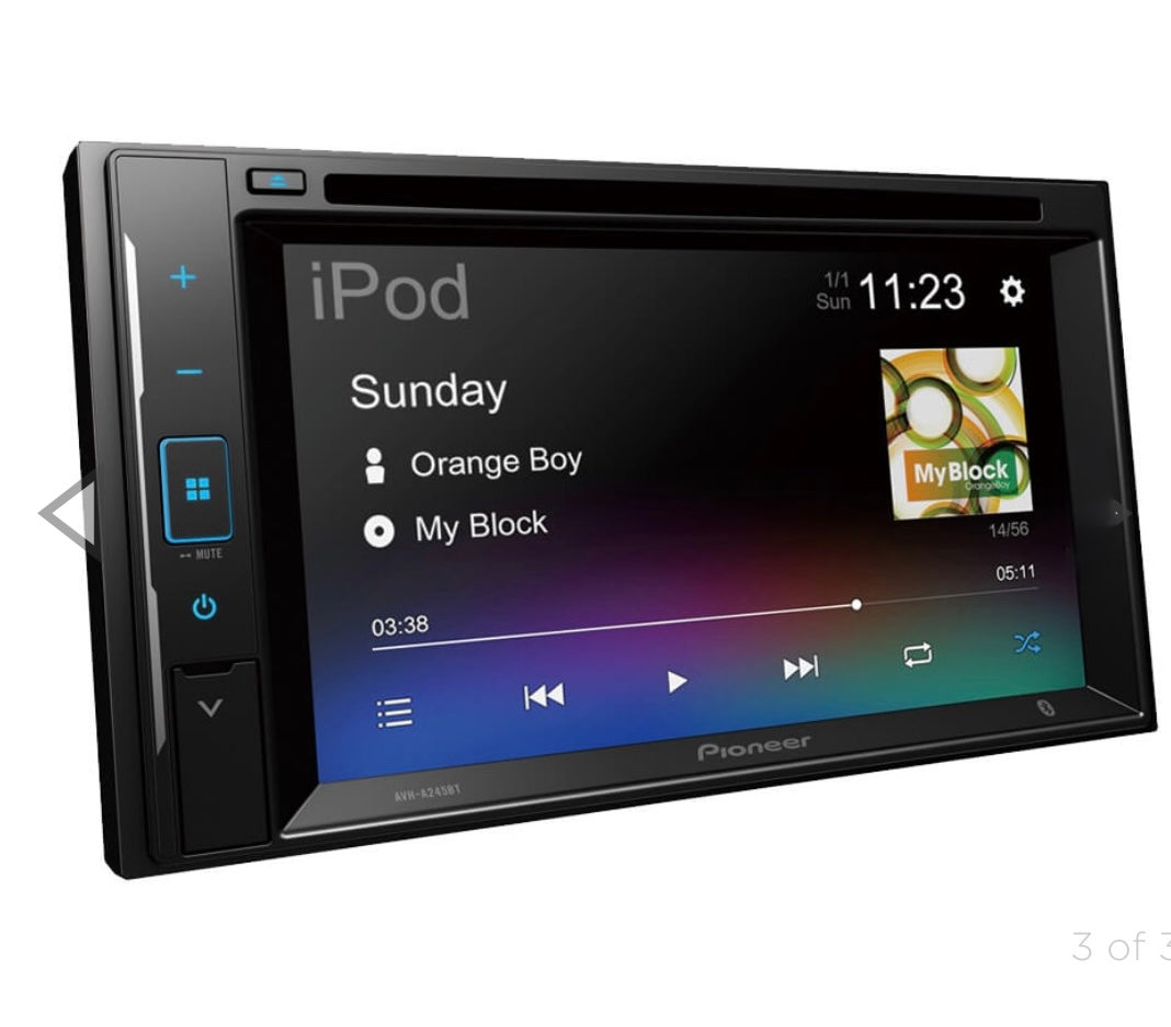 Pioneer Double DIN 6.2" CD/DVD AV Receiver w/ Mirroring Touchscreen,Bluetooth,13-Band Graphic EQ
