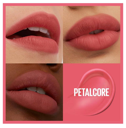 MAYBELLINE Super Stay Teddy Lip Tint, Langblywende Mat Lipstiffie Vir Tot 12 Uur Dra - (Petalcore) 1ct